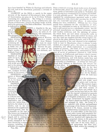 Framed French Bulldog Ice Cream Print