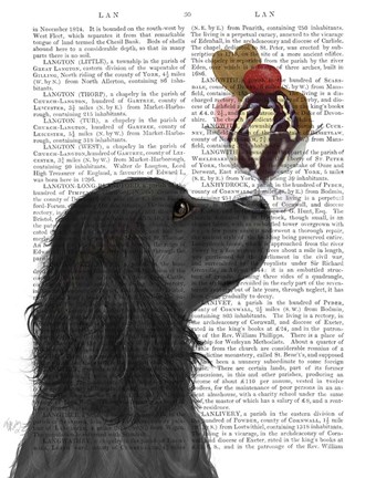 Framed Cocker Spaniel, Black, Ice Cream Print