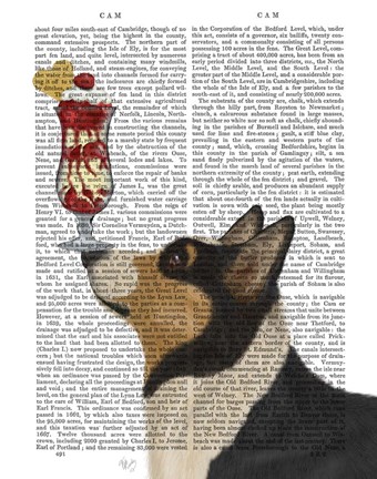 Framed Corgi, Black and Tan, Ice Cream Print