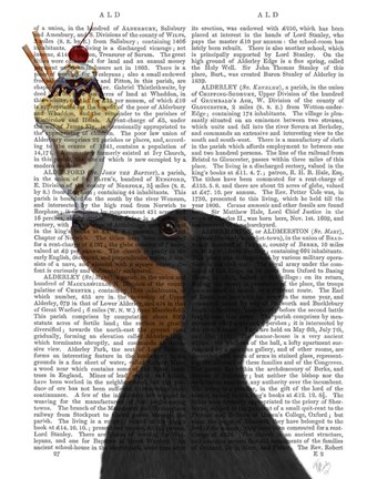 Framed Dachshund, Black and Tan, Ice Cream Print