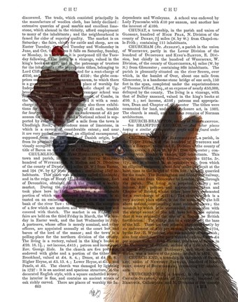 Framed German Shepherd Ice Cream Print