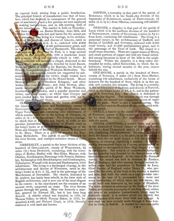 Framed Greyhound, Tan, Ice Cream Print