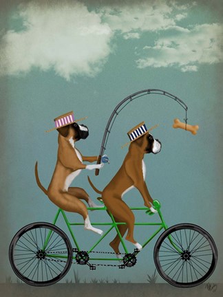 Framed Boxer Tandem Print