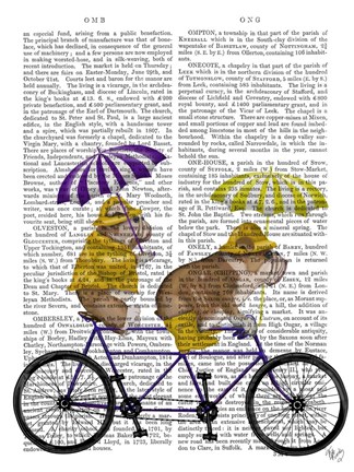 Framed English Bulldog Tandem Print