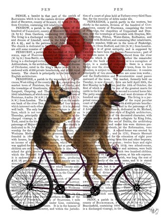 Framed German Shepherd Tandem Print