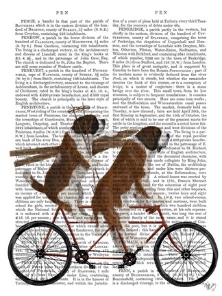 Framed St Bernard Tandem Print