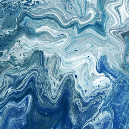 Framed Indigo Minerals I Print