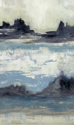 Framed Peaceful Mountain II Print