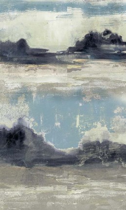 Framed Peaceful Mountain III Print