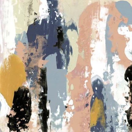 Framed Blueberry Swatches I Print