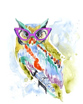 Framed Smarty-Pants Owl Print