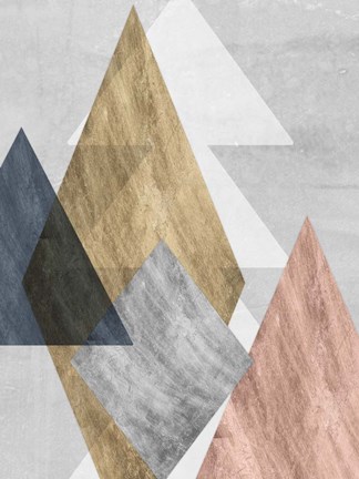 Framed Peaks I Print