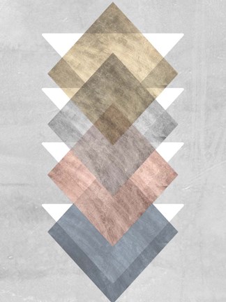 Framed Diamond Allign I Print