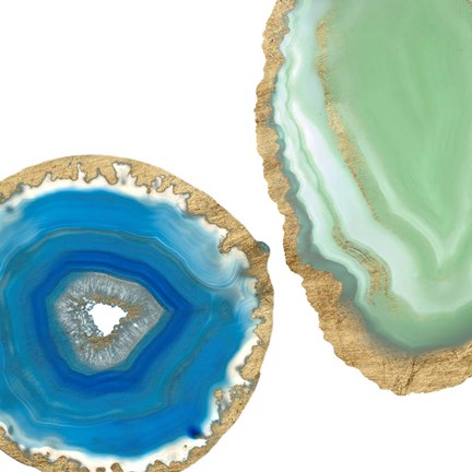 Framed Gem Stones III Print