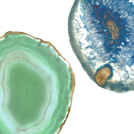 Framed Gem Stones IV Print