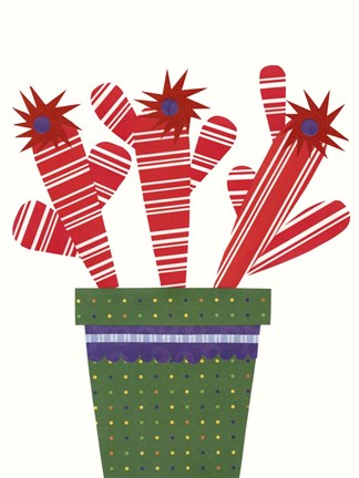 Framed Cheerful Succulent V Print