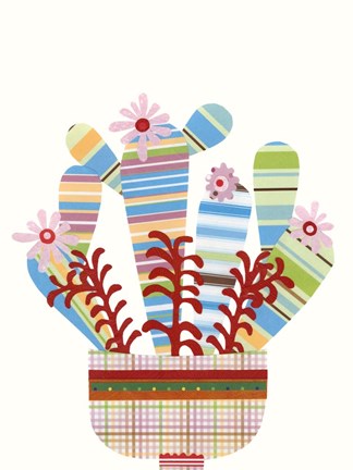 Framed Cheerful Succulent VI Print