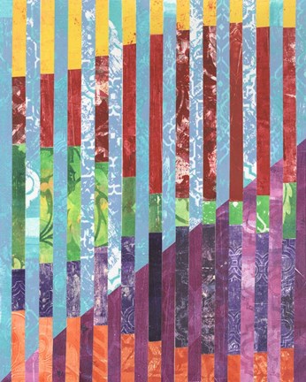 Framed Quilted Monoprints III Print