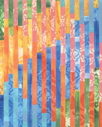 Framed Quilted Monoprints V Print