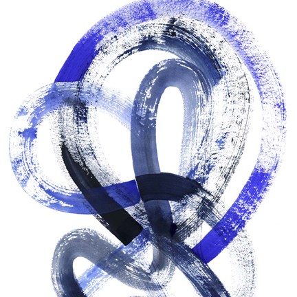 Framed Blue Kinesis IV Print