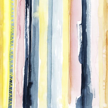 Framed Sunset Stream I Print