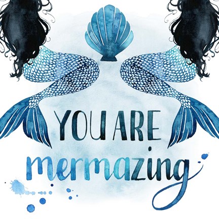 Framed Sea Lovers III Print