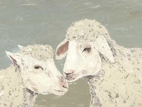 Framed Sweet Lambs II Print