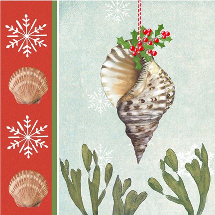 Framed Christmas Coastal II Print