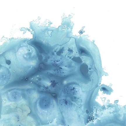 Framed Splash Wave I Print