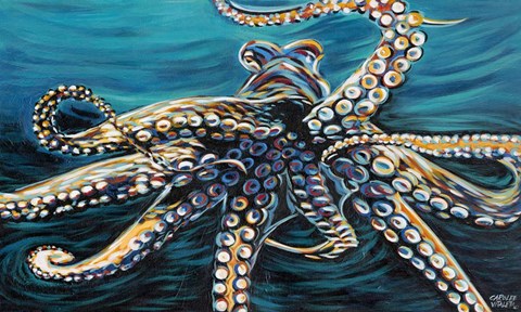 Framed Wild Octopus II Print