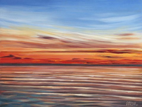 Framed Tranquil Sky II Print