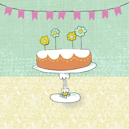 Framed Retro Birthday I Print