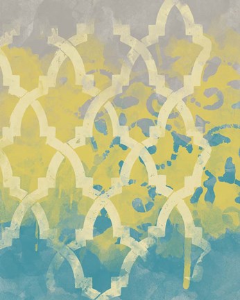 Framed Yellow in the Middle I Print