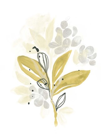 Framed Minimalist Garden II Print