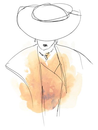 Framed Fashion Splash III Print