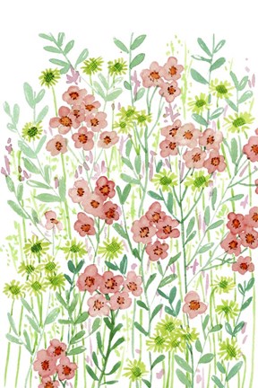 Framed Wall Flowers I Print