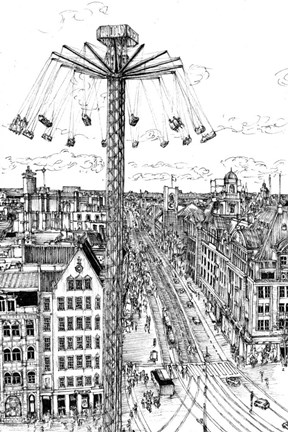 Framed Tour of Europe IV Print