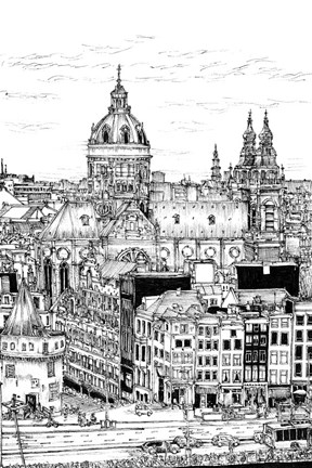 Framed Tour of Europe V Print