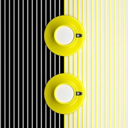 Framed Mugs Pattern Print