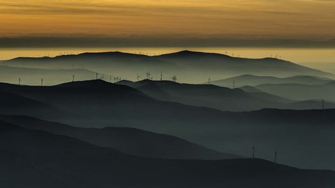 Framed Below The Horizon Print