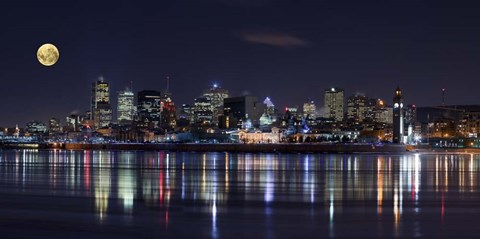 Framed Montreal Night Print