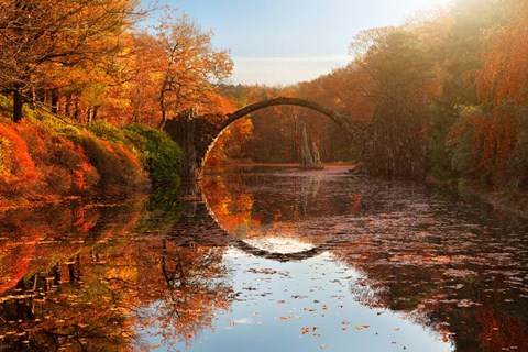 Framed Autumn Lake Print