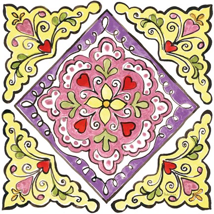 Framed Sunny Bouquets VI Print