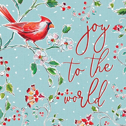 Framed Holiday Wings V Blue Print