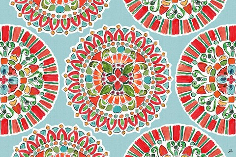 Framed Holiday Wings VII Blue Print