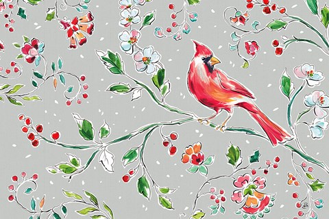 Framed Holiday Wings II Print