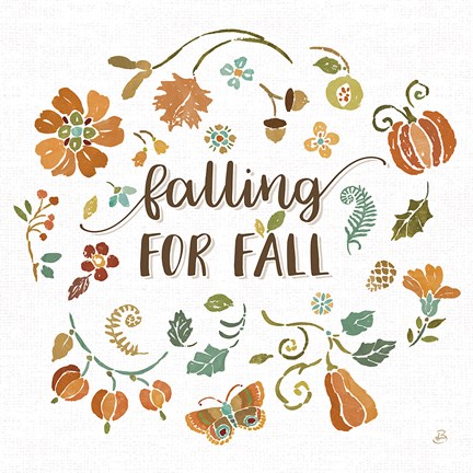 Framed Autumn Impressions III Print