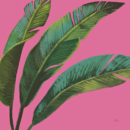 Framed Welcome to Paradise XI on Pink Print