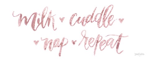 Framed Sweet Baby Girl III Pink Print