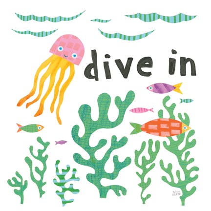 Framed Ocean Splash III Print